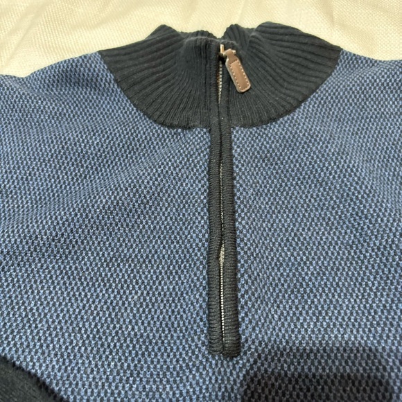 BOGO Tricots St Raphael Men’s 2 Tone Long Sleeve Sweater Size M - Picture 2 of 10